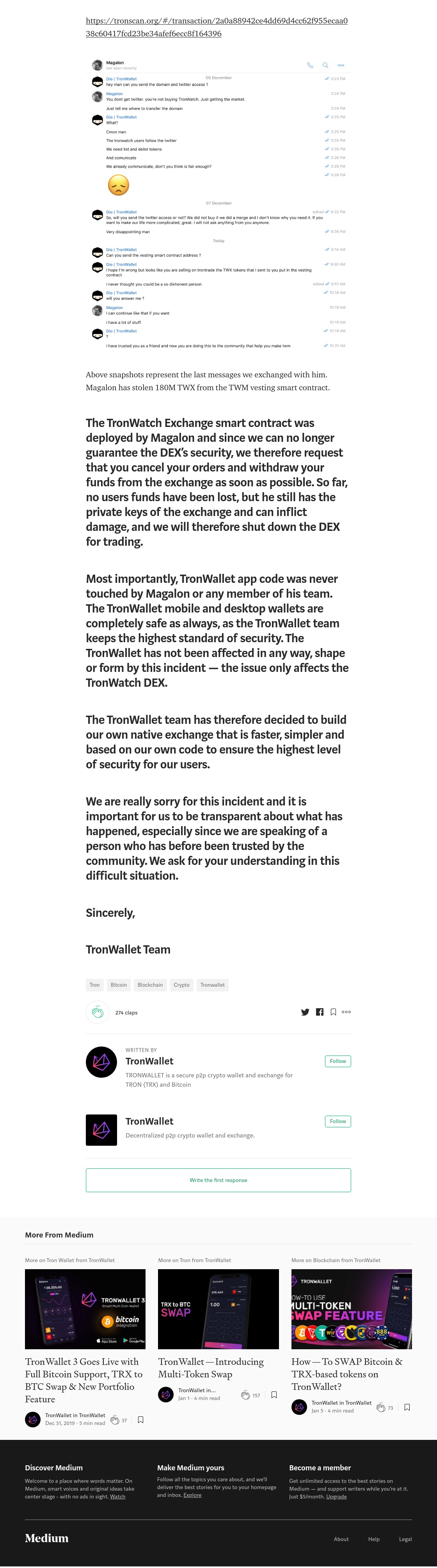 Tronwatch Market - Antoine Magalon Portaria involvement (part 2)